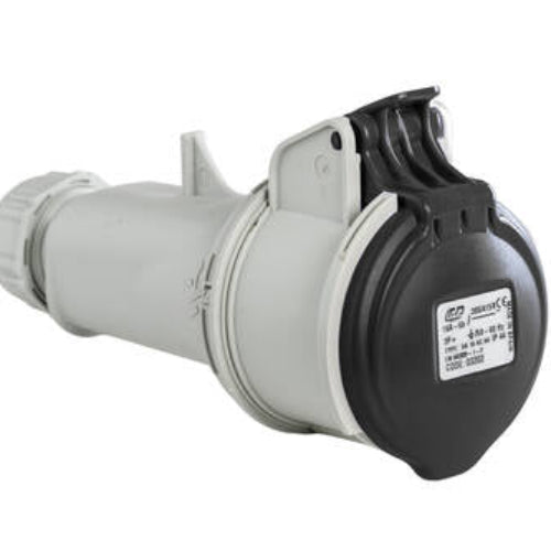 MARNO BASE AEREA 16AMP 3P+T 500V 7H NEGRO IP44
