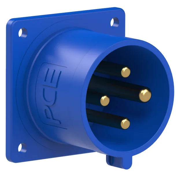 PCE CLAVIJA EMPOTRAR/RECT. 3P+T 9H32A 230V IP44 AZUL