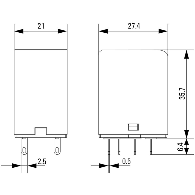 WEIDMULLER INSERTO RELEVADOR DRM270024L/2CO/24V DC