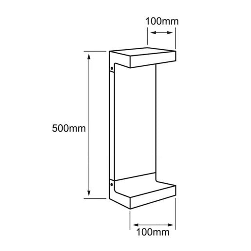TECNOLITE EXTERIOR MINI POSTES LED 9W 100-240V 3000K