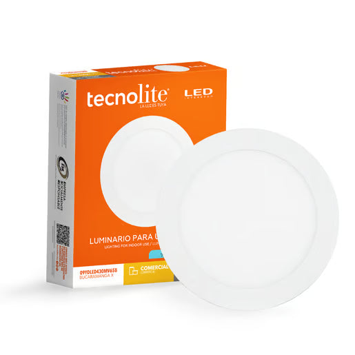 TECNOLITE INT LED 9W 100-240V 630LM 65K BCO