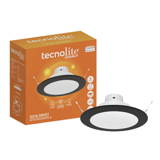 TECNOLITE INT ACENTO EMP LED B 11W100-240V 800LM NEGRA