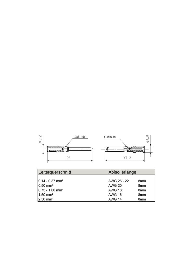 WEIDMULLER CONTACTO HDC-C-HD-BM0.5AG