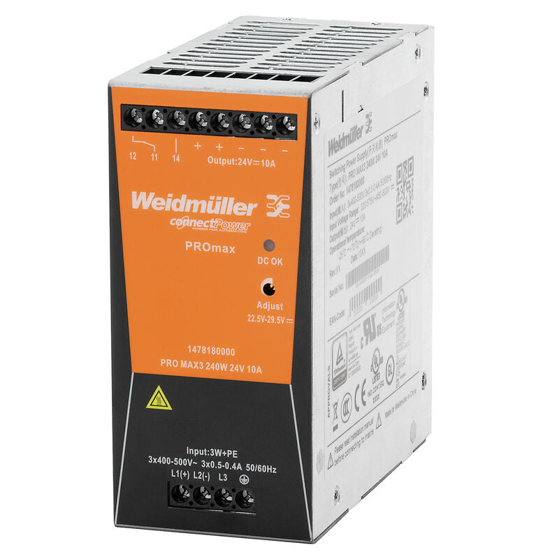 WEIDMULLER FUENTE PRO MAX3 3F 400-500VAC SAL 24VDC 10A