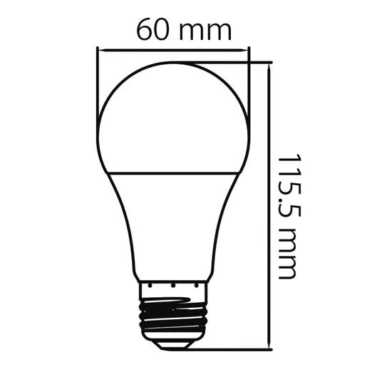 TECNOLITE FOCO A19 LED 10W 3000K 127V 800Lm E27 DIMEABLE