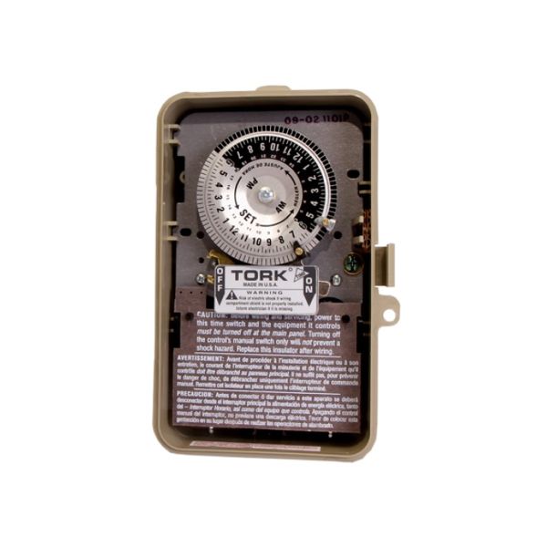 TORK Interruptor Horario 127V 24 Hrs 40A 1P 1T SKU: 1101