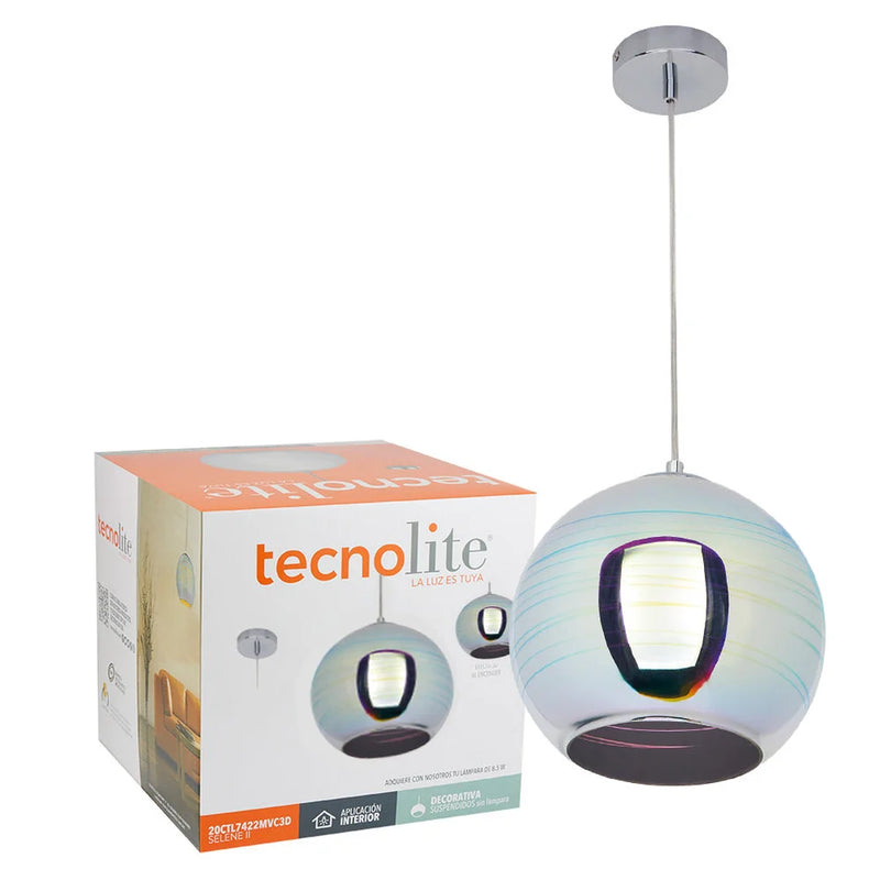 TECNOLITE INTERIOR SUSPENDIDO S/LAMPARA 20W 100-240V E27