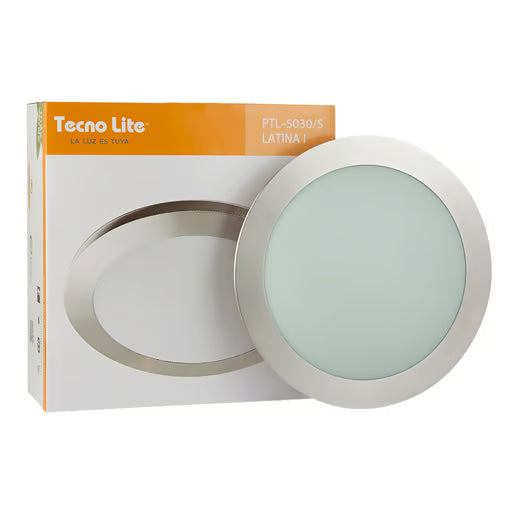 TECNOLITE PLAFON LATINA SATIN/OPAL E27