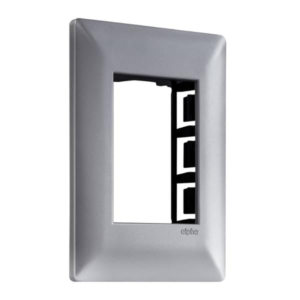 ESTEVEZ PLACA 3 VENTANAS SILVER