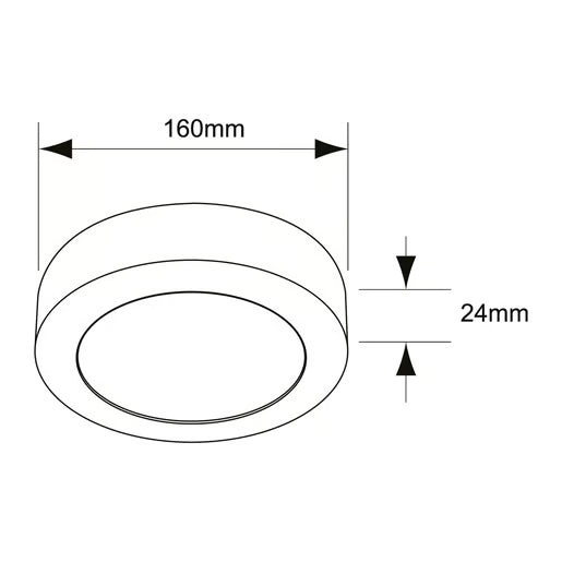 TECNOLITE INT SOBREPONER 12W 3000K 100-240V