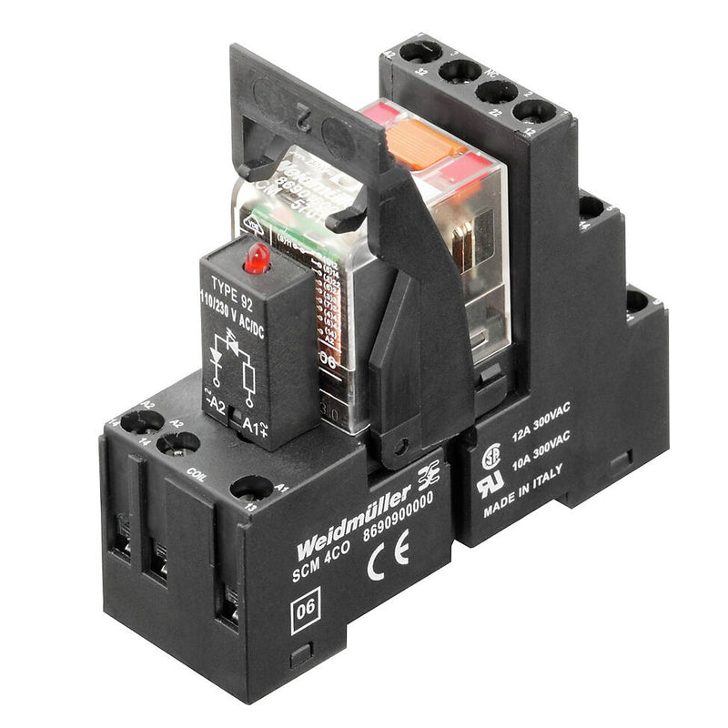 WEIDMULLER RELEVADOR 4 CONTACTOS RCMKIT 115VAC 4CO LEDRT