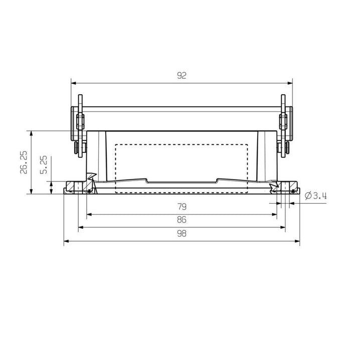WEIDMULLER HDC-HA-16-AVL BASE ABIERTA C/ ENCL. LON