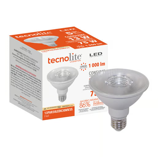 TECNOLITE LAMPARA LEDPAR 13W E27 3000K