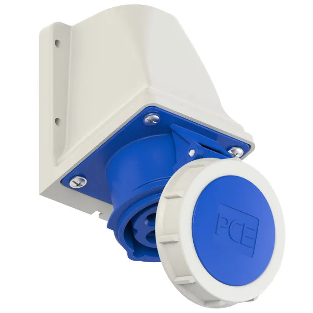 MARNO BASE SOBREPONER 3P+T 9H 16AMP 250V AZUL IP67