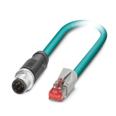 PHOENIX CONTACT CABLE M12 4P MACHO RJ45 4P MACHO 5MTS 4HILOS PUR CODIF-D
