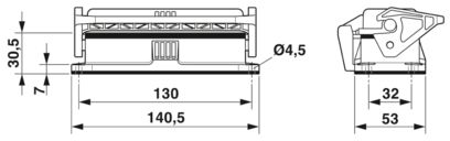 PHOENIX CONTACT CARCASA ADOSADA HEAVYPORT B24 1X RJ45 CAT5E 1X SALIDA CON