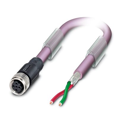 PHOENIX CONTACT CABLE M12 2P HEMBRA 2MTS 2HILOS PUR CODIF-B PROFIBUS