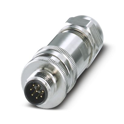 PHOENIX CONTACT CONECTOR M12 8P MACHO LATON-NIQUEL BLINDADO CODIF-A