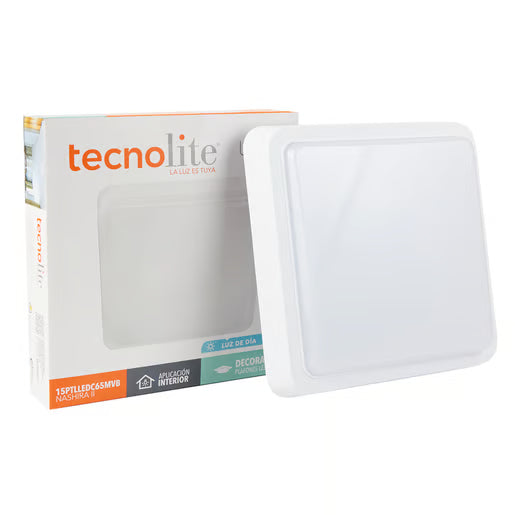 TECNOLITE INTERIOR PLAFONES LED 15W 100-240V 6500K