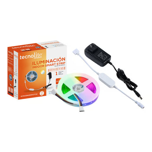 TECNOLITE TIRA LED 15W 5mts RGB 2700-6500K IP20 INTERIORES