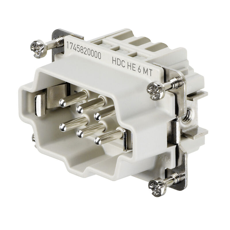WEIDMULLER CONECTOR MACHO DE 6 POLOS HDC HE 6 MT