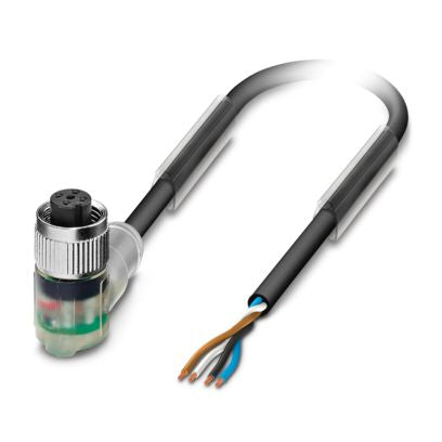 PHOENIX CONTACT CABLE M12 4P HEMBRA CODO 5MTS 4HILOS PUR CODIF-A