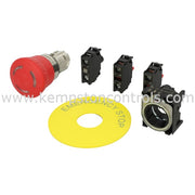 SIEMENS ILL. EM. STOP MUSHR. PUSHBUTTON,40MM,RED SKU: 3SU1158-1HB20-1PT0