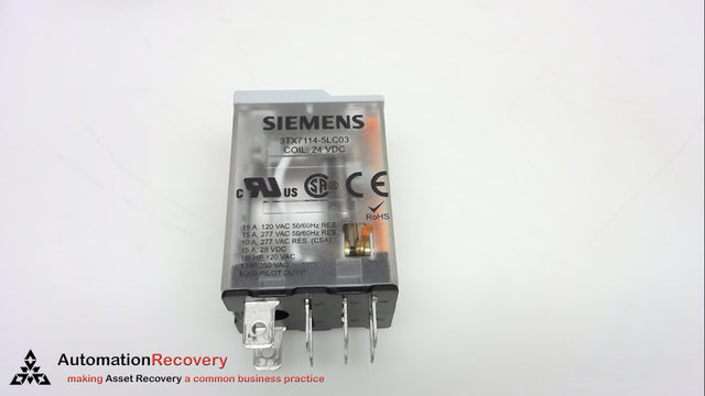 SIEMENS RLY_POWER_24VDC_NO_2CO SKU: 3TX7114-5LC03