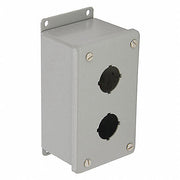 SIEMENS 30MMSTATION,PAINTED STEEL,BLNK,2HOLE SKU: US2:P30EMS02