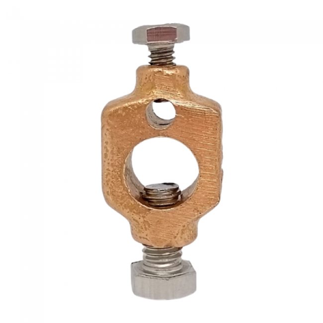 CONECTOR C/TORNILLO P/VARILLA DE TIERRA