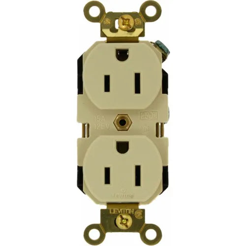 LEVITON CONTACTO DUPLEX 15A 125VAC MARFIL