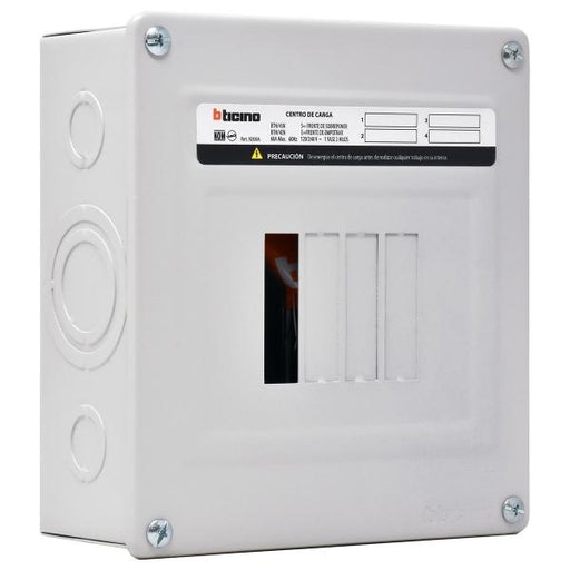 BTICINO CENTRO DE CARGA 4P 60A 120/240VAC 1F 3H 10kA SOB QOD4S