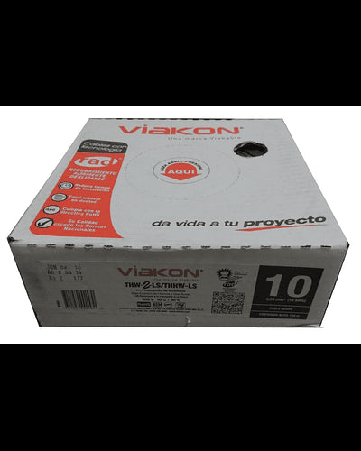 VIAKON CABLE 14 ROJO THHW CAJA 100 MTS