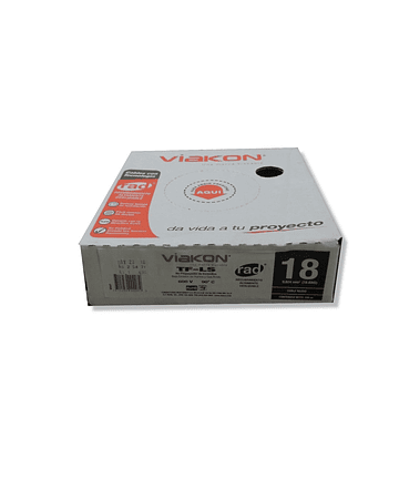 VIAKON CABLE 18 AZUL TF-LS METRO