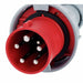 3653 CLAVIJA AEREA 3P+N+T 6H63A 440V IP67 ROJO