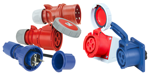 IDE CLAVIJA AEREA 3P+T 32A 220V 9H AZUL IP44 024-9