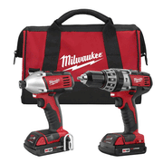MILWAUKEE COMBO INALAMBRICO DE 2 HERRAMIENTAS ROTOMARTILLO 1/2 M18T + LLAVE DE IMPACTO COMPACTA HEXAGONAL 1/4 M18T CON CARBONES 18 VOLTIOS ION DE LITIO CON DOS BATERIAS COMPACTAS 1.5 AMP + CARGADOR