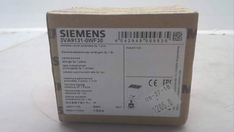 SIEMENS TAPA CUBREBORNES 3 POLOS 1 UNIDAD