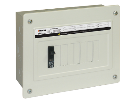 BTICINO CENTRO DE CARGA 8P 100A 120/240VAC 1F 3H 10kA EMP QOD8E