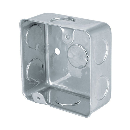 CAJA CUADRADA GALVANIZADA DE 3/4""