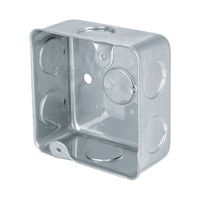 CAJA CUADRADA GALVANIZADA DE 3/4""