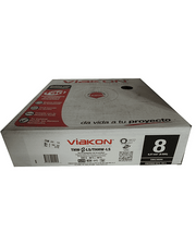 VIAKON CABLE 8 NEGRO THHW ROLLO 100 MTS