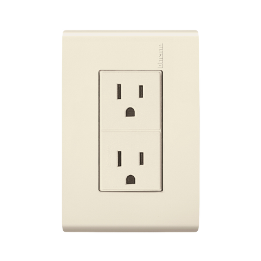 MODUS PRO TOMACORRIENTE DUPLEX C/PLACA MARFIL