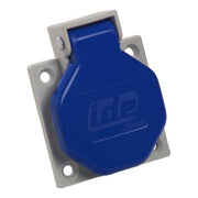 IDE BASE EMPOTRAR TIPO SCHUKO 16A 2P+T 250V AZUL IP44