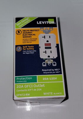 LEVITON CONTACTO DUPLEX C/PROTECCION 15A BLANCO