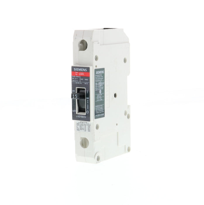 INT AUT LGG1B015L  UL489 1 P lN= 15A  347 V AC  65 kA A 277 V  25 kA A 347 V