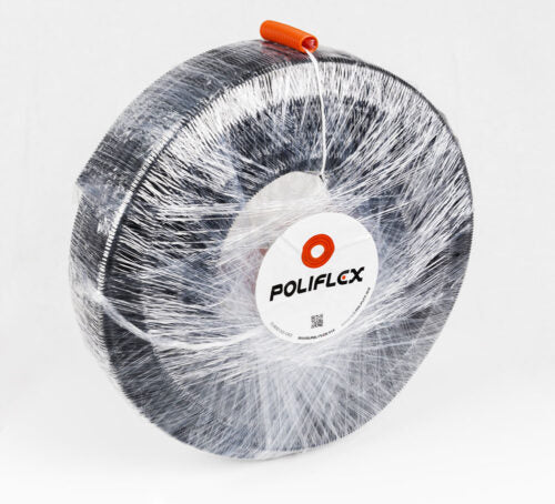 POLIFLEX NEGRO RANURADO 1 (25mm) AUTOMOTRIZ POR METRO
