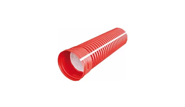 TUBO PAD CORRUGADO 4"" (102mm) C/CAMPANA TRAMO 6 M