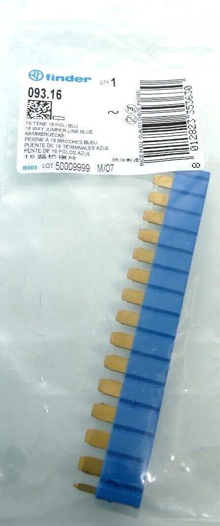 FINDER PUENTE 8 TERMINALES AZUL