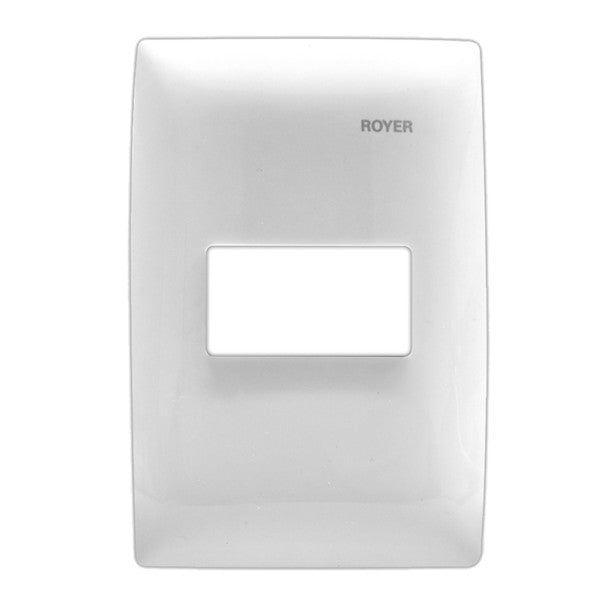 ROYER 100 PLACA 1 MODULO HORIZONTAL BLANCO